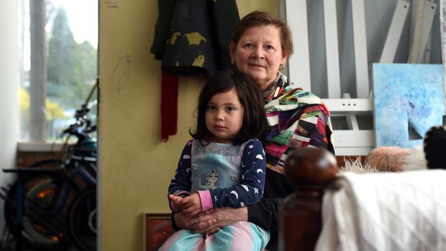 Jeannette Scholte with her granddaughter Lina.