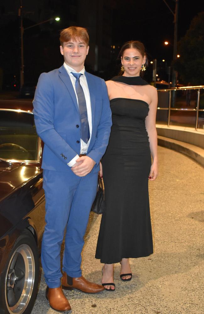 Kaiya O and Damon D at the Siena Catholic College Yr 12 Benefit Ball (formal 2024).