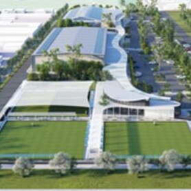 Artist impressions of the Moorabool Aquatic and Recreational Centre precinct under construction at Bacchus Marsh. Picture: Moorabool Shire Council.