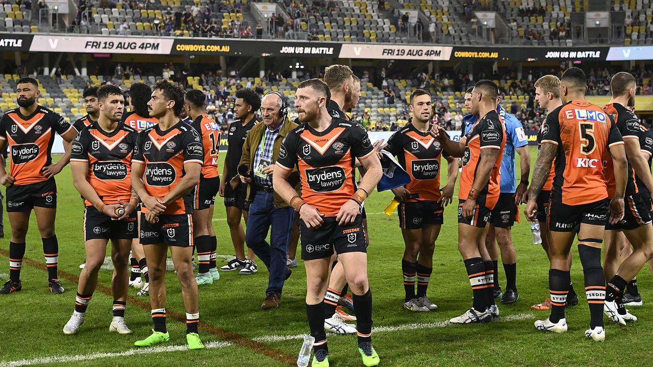 The Tigers couldn’t believe it. (Photo by Ian Hitchcock/Getty Images)