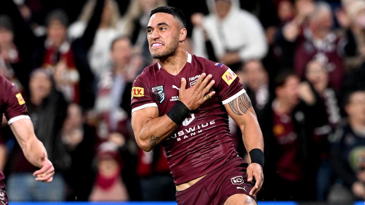 Valentine Holmes could follow his heart to the Cook Islands for the upcoming Rugby League World Cup. Picture: Getty Images