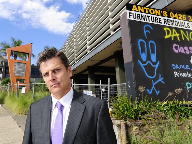 Rozelle Village developer Ian Wright at the Balmain Leagues Club site.