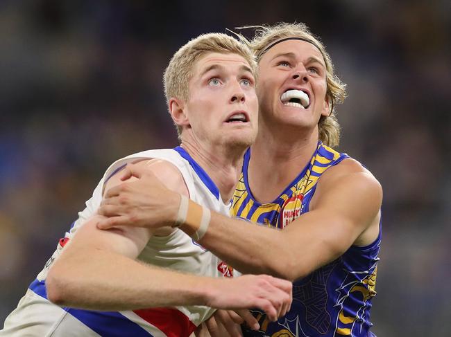 Western Bulldogs might need to offer a seven-year deal to hold onto Tim English. Picture: Will Russell/AFL Photos via Getty Images