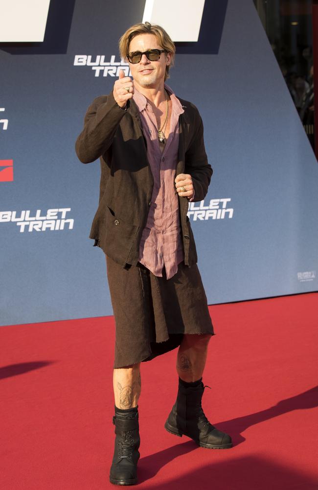 He gave the thumbs-up as he hit the red carpet. Picture: Ben Kriemann/Getty Images for Sony Pictures