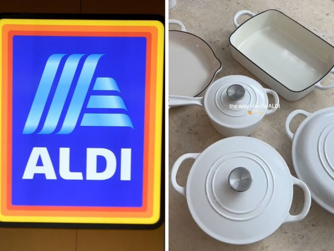 Aldi's Cast Iron Special Buys range is back. Picture: TikTok/@shayhetherington_