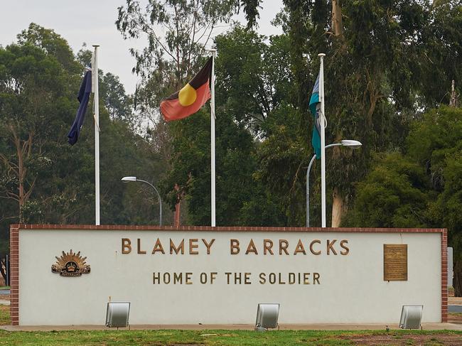 WAGGA NEWS/AAP. Kapooka Military Base - Blamey Barracks in Wagga Wagga NSW. (AAP IMAGE/ Michael Frogley)