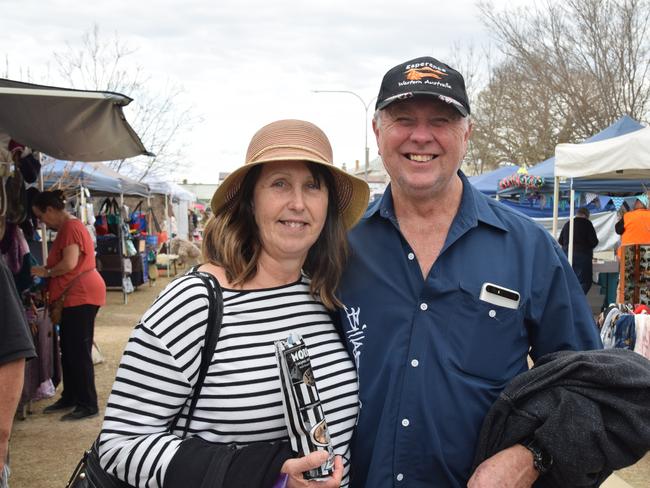 Jenny and Tony Squire at the Potter's Craft Market for Jumpers and Jazz in July.