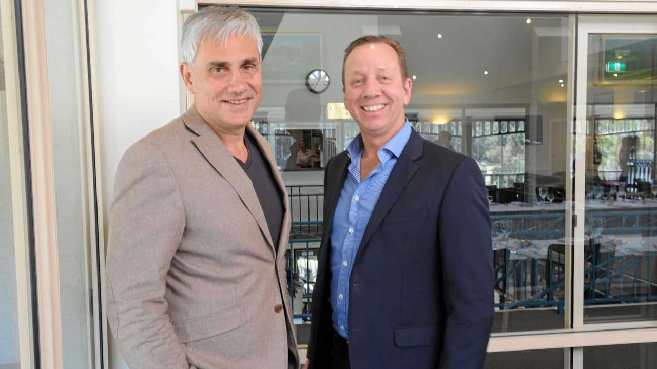 ABOVE: Leading real estate expert Tom Panos with Regional General Manager, Northern NSW and Brisbane West, Rod Harris. Picture: Supplied