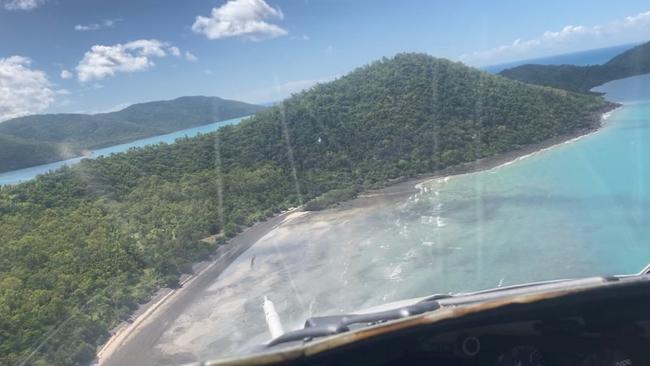 RACQ CQ Rescue conducted a three-hour aerial search of the coastline between Conway Point and Dingo Beach on Sunday, April 10, for Lee Eastham, reported missing since Thursday, April 7. Picture: RACQ CQ Rescue