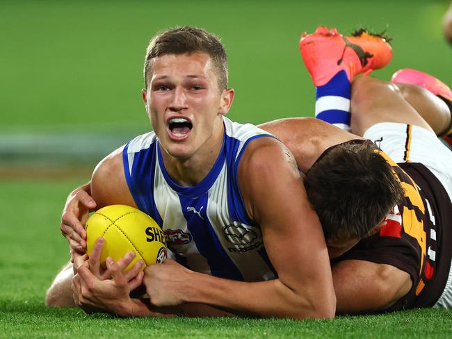 Would Zane Duursma be flourishing in a system outside of Arden St? Picture: Quinn Rooney/Getty Images.