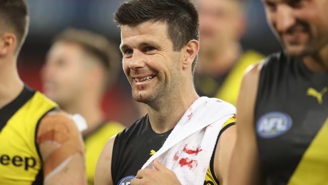 Trent Cotchin threatened to leave the Gold Coast hub. Picture: Getty