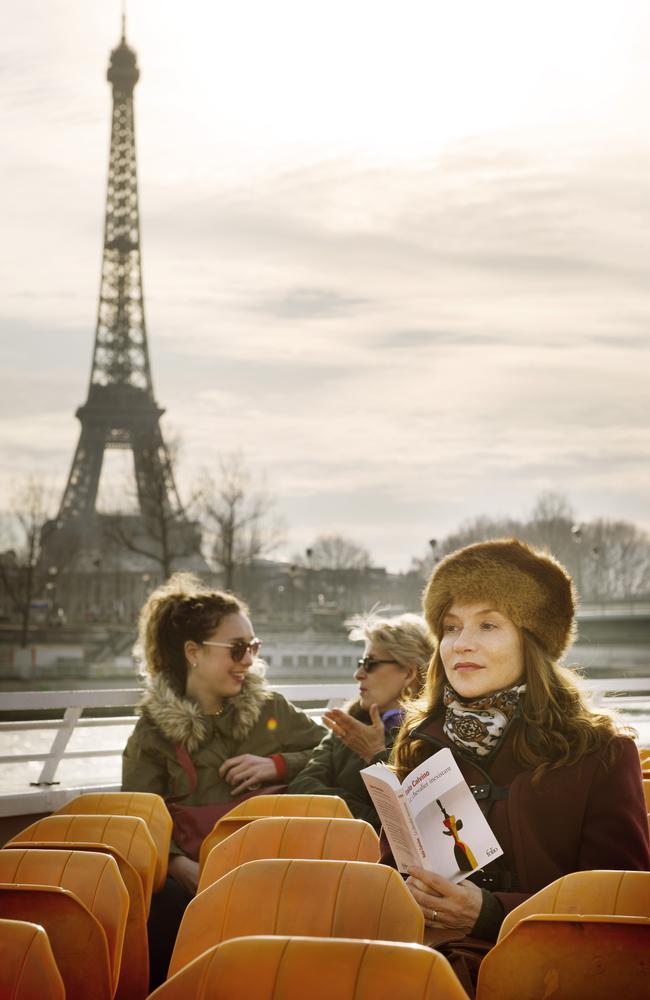 Comedy of manners ... Isabelle Huppert as Brigitte enjoying her impulsive trip to Paris. Picture: Supplied