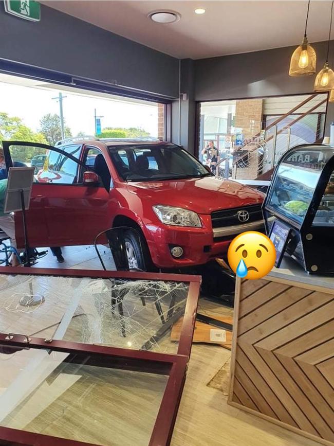 A popular barbershop on Brisbane's northside is closed until further notice after a car plunged through the shop front. Picture: Facebook.