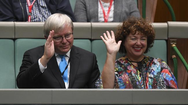 Therese Rein has been ridiculed for apparently taking seriously and replying to a parody Scott Morrison account. Picture: Lukas Coch / AAP