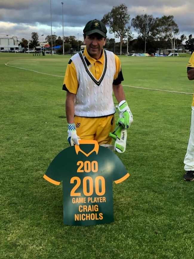 Craig Nicols has played the most games in the Roxby Districts Cricket Association. Picture: Ben Vandeleur.