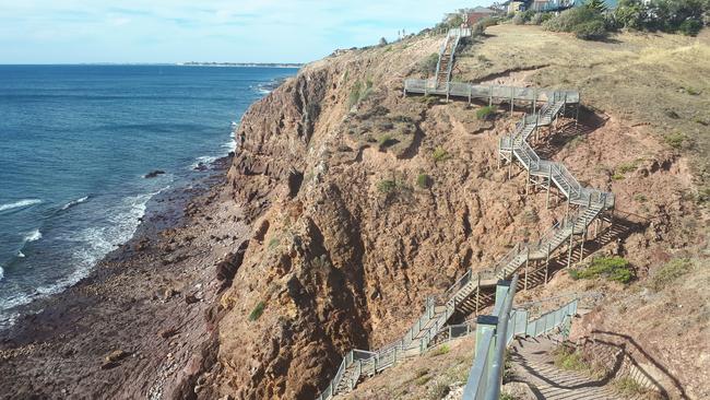 The safety report says some sections of the cliff face may remain closed if they are too difficult or expensive to repair. Picture: Michelle Etheridge