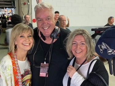 With Jacko and Madonna after the bushfire gig backstage. Picture: Michael Jackson