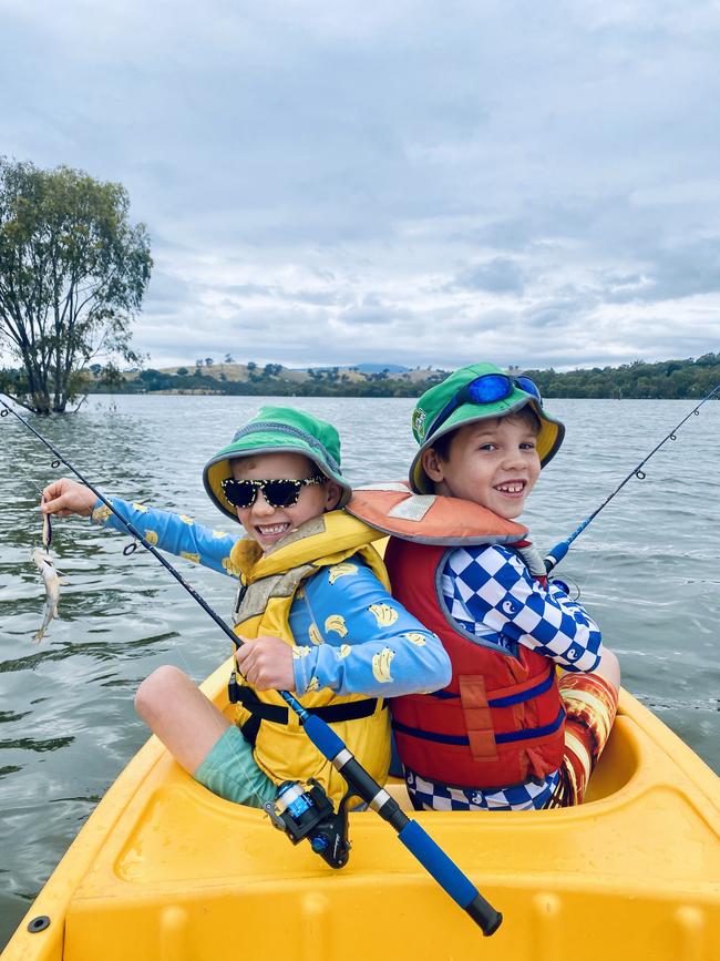 Catch of the day on Lake Eildon/ Picture: Sarah Dwyer