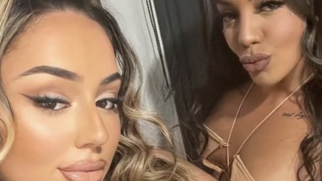 Paris Kennedy (left) and Catherine Colivas (right) were called before the County Court on Thursday over the kidnapping of a Cairnlea man in February 2023. Picture: Supplied