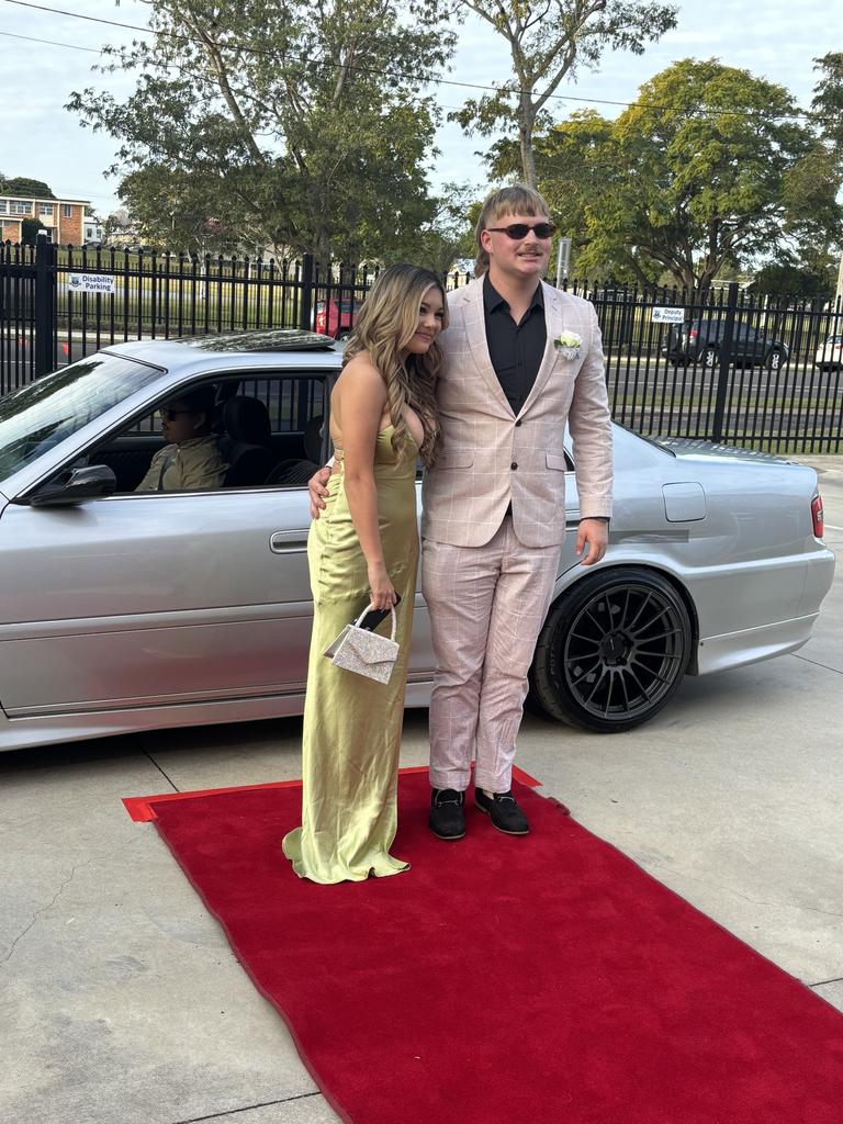 Students arrive at Maryborough State High School's formal.