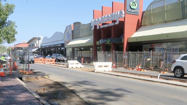 Mrs Lambley said the delay in completion of the road works was “unacceptable” and would “only happen in Alice Springs”. Picture: Laura Hooper.