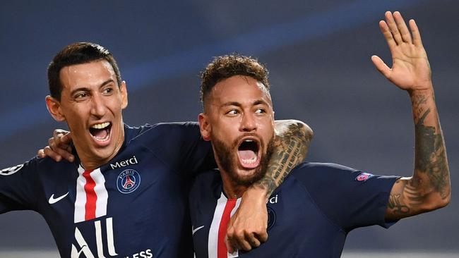Brazilian forward Neymar is one of three PSG players to test positive