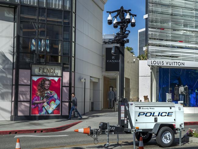 The streets of Beverly Hills are monitored by more than 2000 security cameras. Picture: Mel Melcon / Los Angeles Times via Getty Images