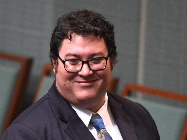 National Liberal Member for Dawson George Christensen leaves after Question Time in the House of Representatives in Canberra, Thursday, Sept. 15, 2016. (AAP Image/Mick Tsikas) NO ARCHIVING
