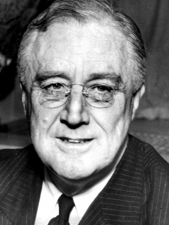 Former US President Franklin D. Roosevelt.