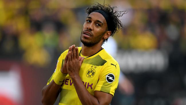 Dortmund's Gabonese striker Pierre-Emerick Aubameyang