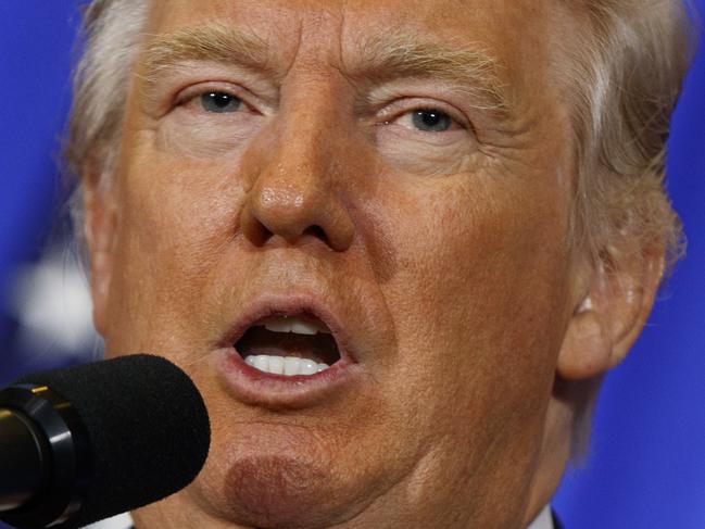 President-elect Donald Trump speaks during a news conference in the lobby of Trump Tower in New York, Wednesday, Jan. 11, 2017. (AP Photo/Evan Vucci)