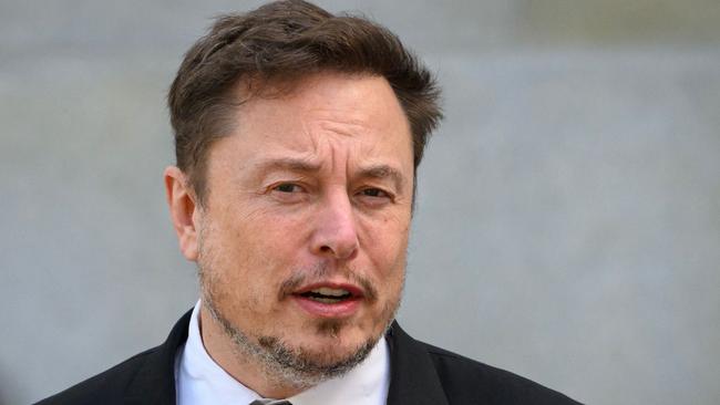 Elon Musk says his website X can’t not stop all hate speech before it is posted. Picture: AFP