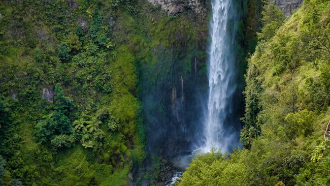 One of the many waterfalls on Sumatra.