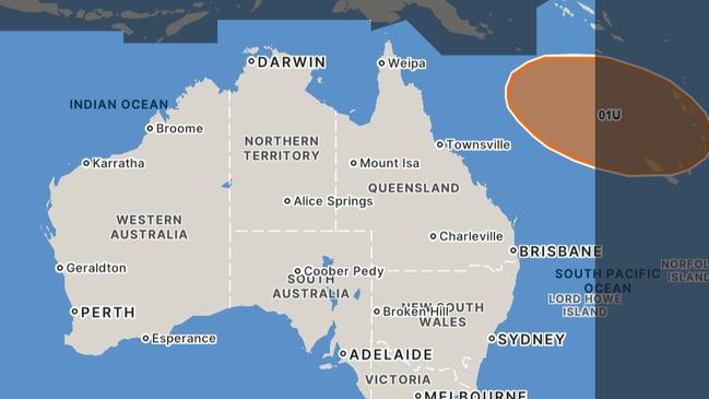 The tropical storm could arrive in Australian territory next week. Picture: Bureau of Meteorology