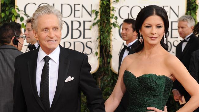 Michael Douglas and Catherine Zeta Jones in 2011. Picture: AFP/Robyn Beck