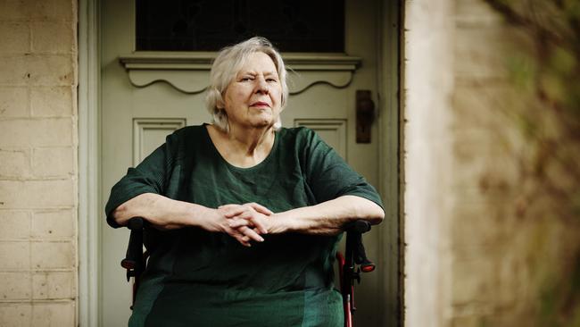 Elderly Sydney resident Margaret Duckett at her home, has first-hand experience of issues facing older Australians needed aged care support. Picture: Sam Ruttyn