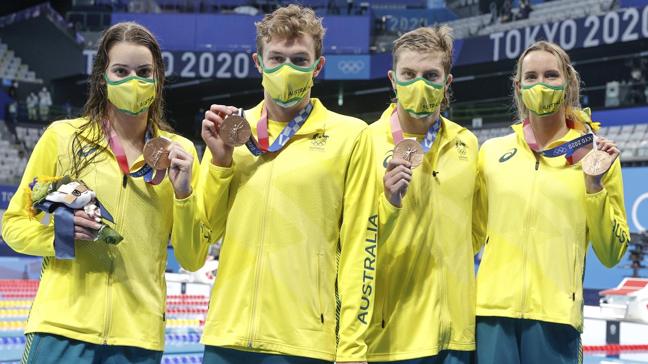 McKeon won bronze as part of the Aussie mixedd relay team.