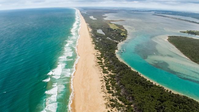 The Gippsland Lakes region.