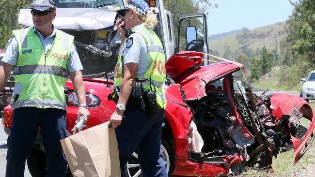 Fatal 5km north of Woodford. Pic Glenn Barnes