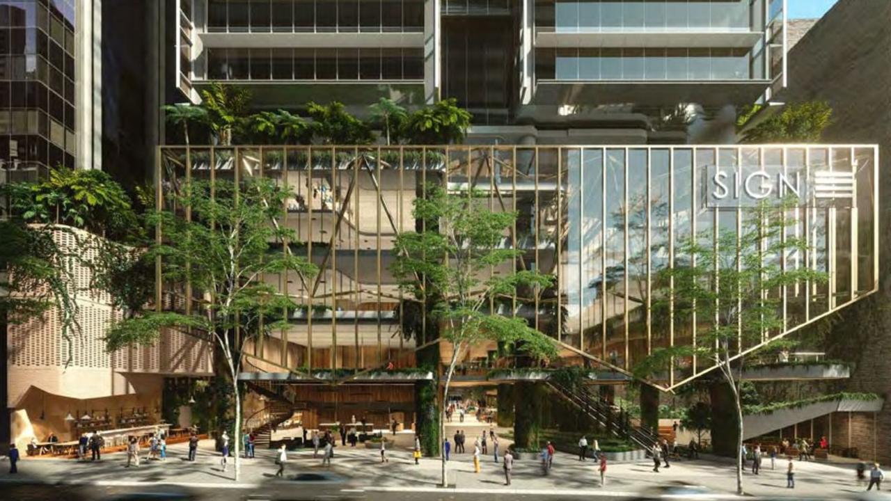 An artist's impression of 80 Ann St in the Brisbane CBD.