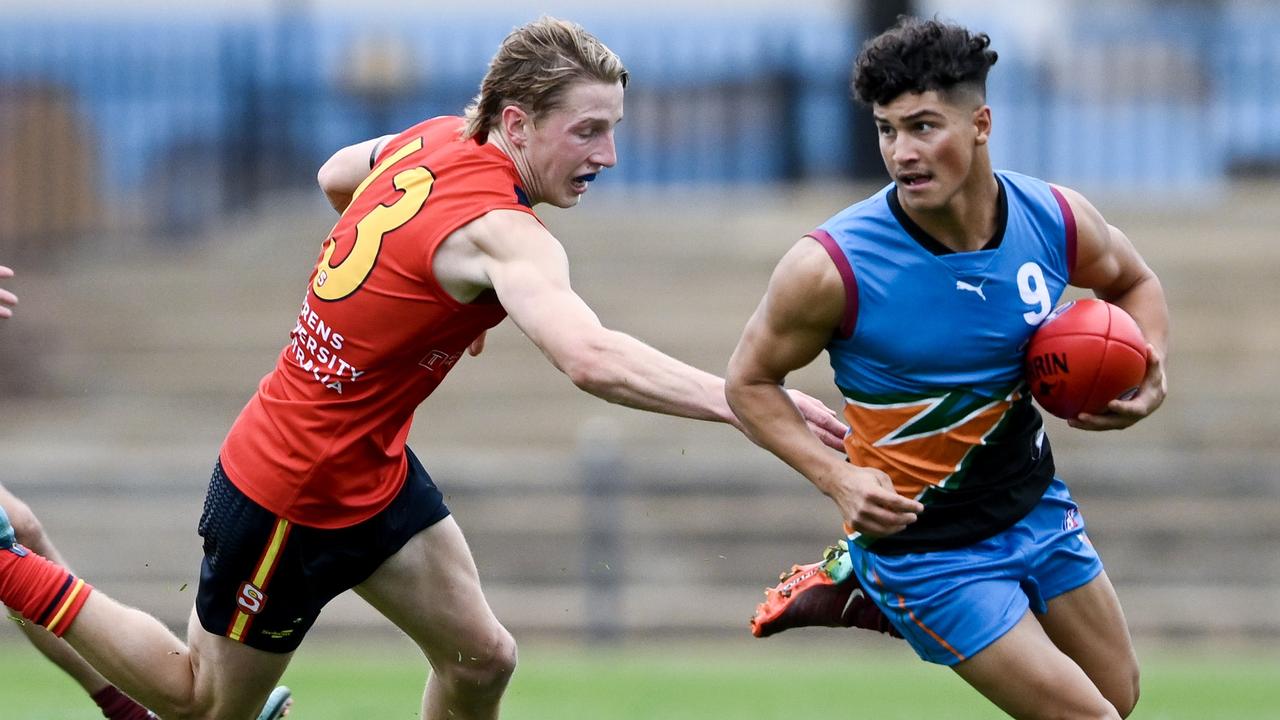 Jake Rogers in action for the Allies against South Australia. Picture: Mark Brake/AFL Photos