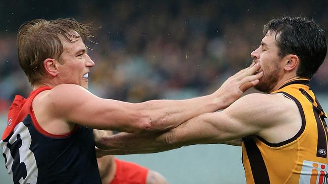 Bernie Vince was reported for hitting Issac Smith in the fourth quarter. Picture: Wayne Ludbey