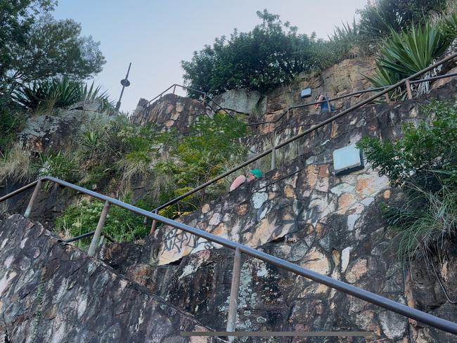 The infamous Kangaroo Point stairway.