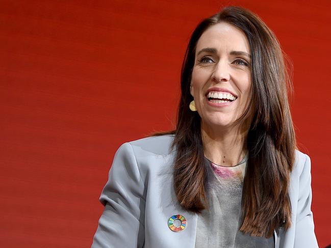 NEW YORK, NY - SEPTEMBER 25: Jacinda Ardern speaks onstage at Goalkeepers 2019, at Jazz at Lincoln Center on September 25, 2019 in New York City. Goalkeepers is a multiyear campaign organized by the Bill & Melinda Gates Foundation dedicated to accelerating progress towards the U.N. Sustainable Development Goals (or Global Goals). The event takes a close look at global inequality and in particular the importance of investing in health and education, addressing gender norms, and adapting to climate change to close the persistent gaps that separate the most and least well-off. (Photo by Mike Lawrence/Getty Images for Gates Archive)