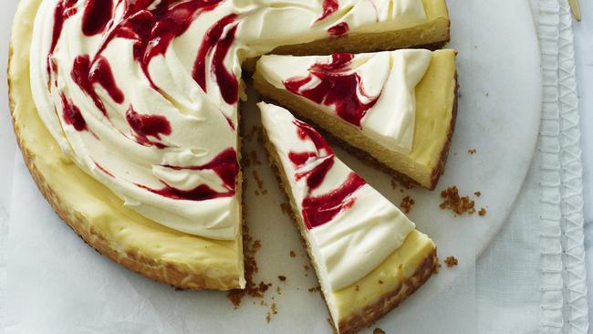 Raspberry swirl cheesecake. Picture: Guy Bailey