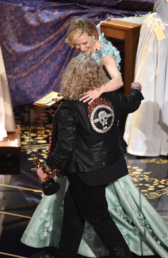 Maybe all the blokes were stunned by that kickarse jacket. Picture: Getty