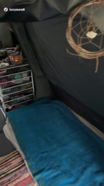 I love living in a tent with my two kids