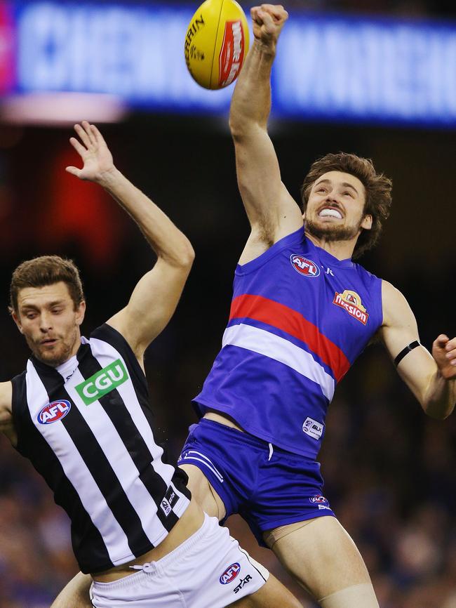 Joel Hamling in action against Collingwood. Picture: Getty Images