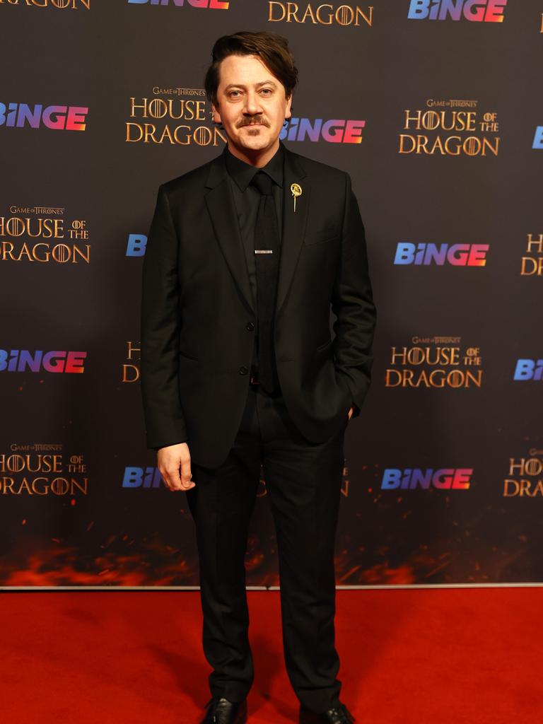 DAILY TELEGRAPH AUGUST 16, 2022. Hamish Michael at the House of the Dragon Australian Premiere at Hoyts Entertainment Quarter. Picture: Jonathan Ng