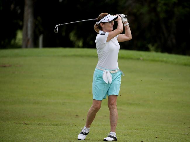 Jen Wood playing in the individual stableford at Cairns Golf Club. PICTURE: STEWART McLEAN